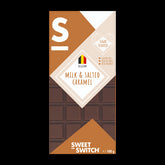 Chocolat au lait au caramel salé sans sucre ajouté 100g SWEET SWITCH